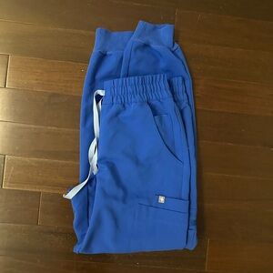 Uman relaxed jogger scrub pants, royal blue